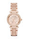Michael Kors Parker Damen Uhr Chronograph mit Rose Gold Metallarmband