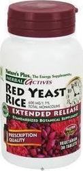 Nature's Plus Herbal Actives Plus Red Yeast Rice Extended Release 30 capsule veget