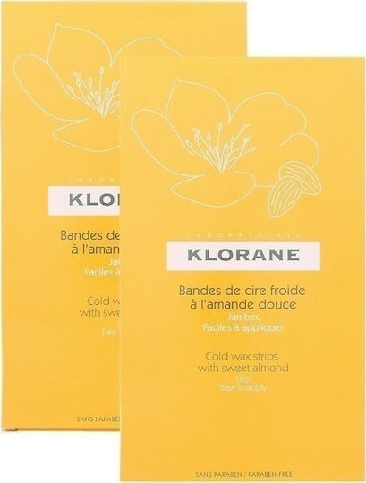 Klorane Hair Removal Wax Strips Sweet Almond 6 Pieces