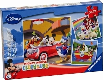 Ravensburger Puzzle Disney Mickey Mouse Clubhouse - Everyboby Loves Mickey (3x49pcs.) (09247)
