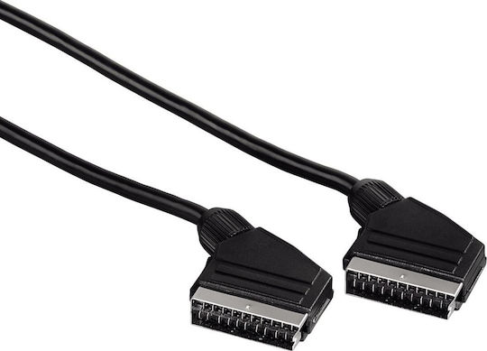 HAMA Καλώδιο Scart мъжки - Scart мъжки 1м Черен 00043160