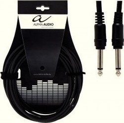 Alpha Audio Basic Line Patch Кабел 6,3 мм мъжки - 6,3 мм мъжки 1,5 м