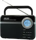 Akai PR006A-471U Retro Radio portabil Cu alimentare la rețea / baterie cu USB Negru