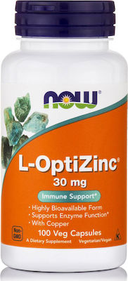 Now Foods L-OptiZinc 30mg 100 Mützen