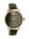 Oozoo Timepieces Watch with Beige Leather Strap