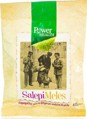 Power Health SalepiMeles Dropsuri fără Gluten Miere Salépi 60gr