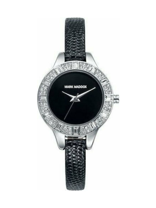 Mark Maddox Watch with Black Leather Strap MC3022-50