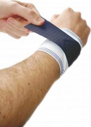 Ortholand Premium Double Elastic Adjustable Wrist Brace White