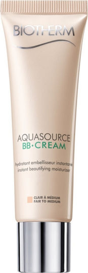 Biotherm Aquasource BB Крем SPF15 Светъл До Среден Дневен Крем За Лице със SPF15 за Хидратация и Несъвършенства по Кожата 30ml