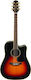 Takamine Semi-Akustik Gitarre GD51CE-BSB Dreadnought Ausschnitt Sunburst