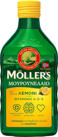 Möller’s Масло От Черен Дроб На Треска Вкус Лимон 250ml