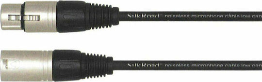 Silk Road Кабел XLR мъжки - XLR женски Черен 6.1м LNM20L