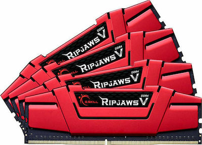 G.Skill Ripjaws V 32GB DDR4 RAM με 4 Modules (4x8GB) και Ταχύτητα 3000 για Desktop