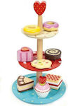 Le Toy Van Cooking Toy / Kitchen Utensils Cake Stand Set made of Wood for 3+ Years Old 7pcs TV283