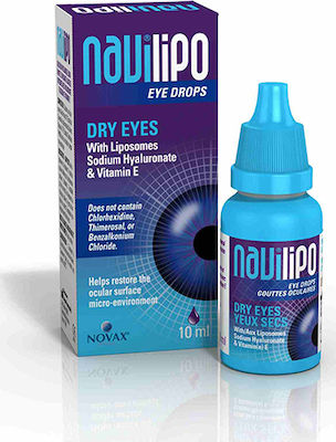 Novax Pharma Navi Lipo Augentropfen mit Hyaluronsäure für Trockene Augen 10ml