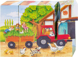 Ξύλινο Παιδικό Puzzle Οι Εποχές 12pcs Goki