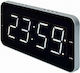 Roadstar CLR-2615 Tischuhr Digital LED Holz mit Wecker & Tischradio Schwarz CLR-2615