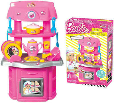 Dede Kids Kitchen Κουζίνα Barbie Barbie for 3+ Years Old 16pcs 01503