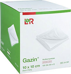 Lohmann Rauscher Gazin Gauze Swabs 2 dressings in a pouch, 8-ply 10 8 Ply Γάζες 10x10cm 100τμχ Lohmann Rauscher Gazin Gauze Swabs 2 dressings in a pouch, 8-ply 10 8 Ply Γάζες 10x10cm 100τμχ