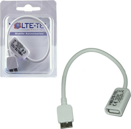 Volte-Tel Otg Converter USB-C male to USB-A female White 1pcs