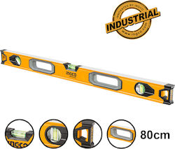 Ingco HSL02080 Αλφάδι Αλουμινίου 80εκ. με 3 Μάτια