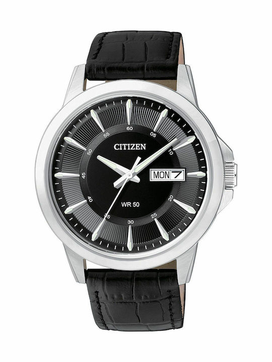 Citizen Ρολόι Μπαταρίας με Δερμάτινο Λουράκι Citizen Ρολόι Μπαταρίας με Δερμάτινο Λουράκι