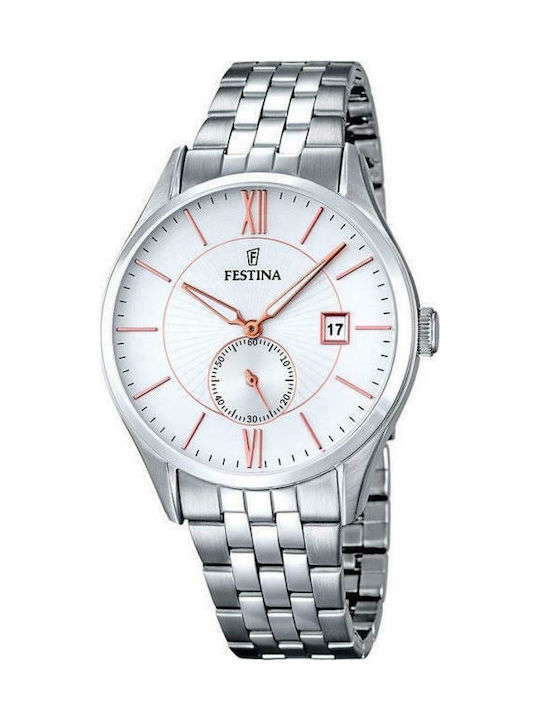 Festina Watch Battery with Silver Metal Bracelet F16871/2