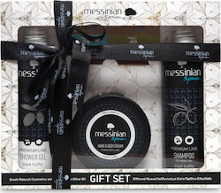 Messinian Spa Black Truffle Hautpflegesets für Feuchtigkeitsspendend & Reinigung Körperreinigung mit Schaumbad , Körpercreme & Handcreme