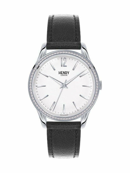 Henry London Edgware Ρολόι Μπαταρίας με Δερμάτινο Λουράκι Henry London Edgware Ρολόι Μπαταρίας με Δερμάτινο Λουράκι