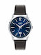 Henry London Knightsbridge Ceas Barbati 41mm cu Baterie cu Curea din Piele Neagră