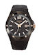 Hector H Watch Battery with Black Leather Strap 665120