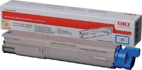 OKI 45862816 Cyan Toner Original Toner Laser Printer Cyan High Capacity 10000 Pages (45862816)