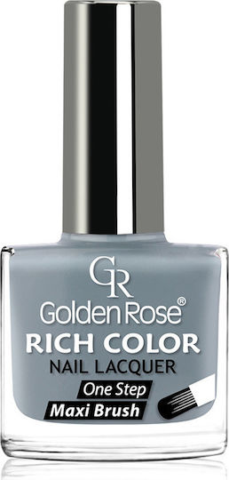 Golden Rose Rich Color Glossy Βερνίκι Νυχιών Γκρι 124 10.5ml