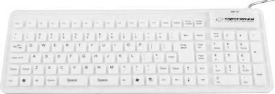 Esperanza EK126 Nur Tastatur Englisch US Weiß