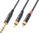 Power Dynamics Cable 6.3mm male - 2x RCA male 3m (CX84-3)