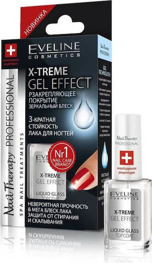 Eveline X-Treme Gel Effect Top Coat για Απλά Βερνίκια 12ml