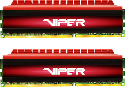Patriot Viper 4 Series 8GB DDR4 RAM με 2 Modules (2x4GB) και Ταχύτητα 3400 για Desktop