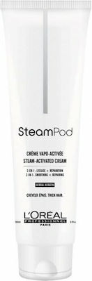 L'Oreal Professionnel SteamPod Κρέμα Θερμοπροστασίας Μαλλιών για Ίσιωμα 2-In-1 για Χονδρά Μαλλιά 150ml