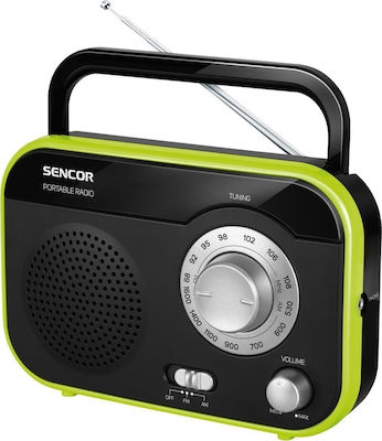 Sencor SRD 210 Retro Radio portabil Cu alimentare la rețea / baterie Negru