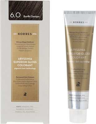 Korres Abyssinia Superior Gloss Colorant 6.0 Ξανθό Σκούρο 50ml