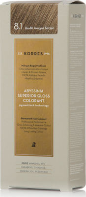 Korres Abyssinia Superior Gloss Colorant 8.1 Ξανθό Ανοιχτό Σαντρέ 50ml