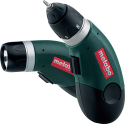 Metabo Power Grip + Flashlight Set Screwdriver & Lens 4.8V with 2 1.25Ah Batteries and Case