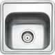 Fortinox Valley 25038 Ένθετος Νεροχύτης Inox Σατινέ Μ38xΠ38cm Ασημί