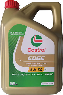 Castrol Synthetisch Autoöl Edge Titanium FST LL 5W-30 LL für Diesel Motoren 4Es