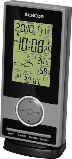 Sencor SWS 30 S Drahtlos Wetterstation Digital Tischplatte Silber