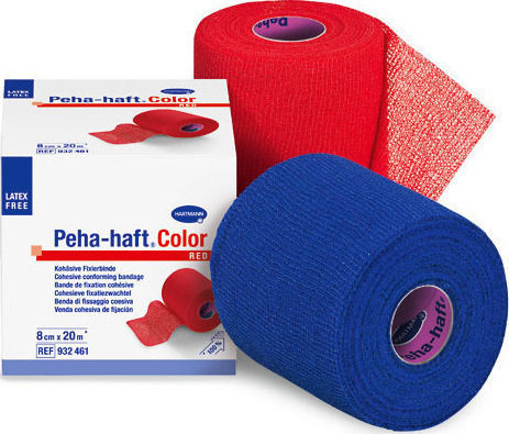 Hartmann Peha-Haft Color Elastic Cohesive Bandage 8cm x 20m Blue