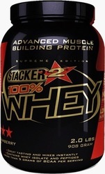 Stacker 2 Whey 100% Πρωτεΐνη Ορού Γάλακτος με Γεύση Βανίλια 908gr