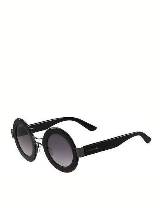 Karl Lagerfeld Women's Sunglasses with Black Plastic Frame and Black Lens KL901S-001