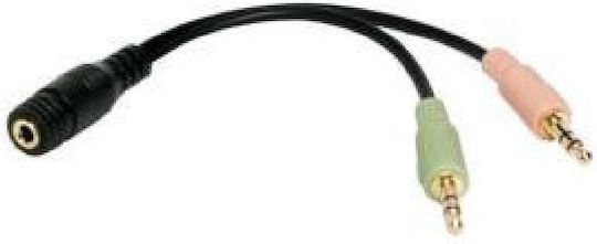 LogiLink CA0020 Μετατροπέας 3.5mm 2x male σε 3.5mm female 1τμχ
