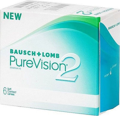 Bausch & Lomb PureVision 2 6 Μηνιαίοι Φακοί Επαφής Σιλικόνης Υδρογέλης